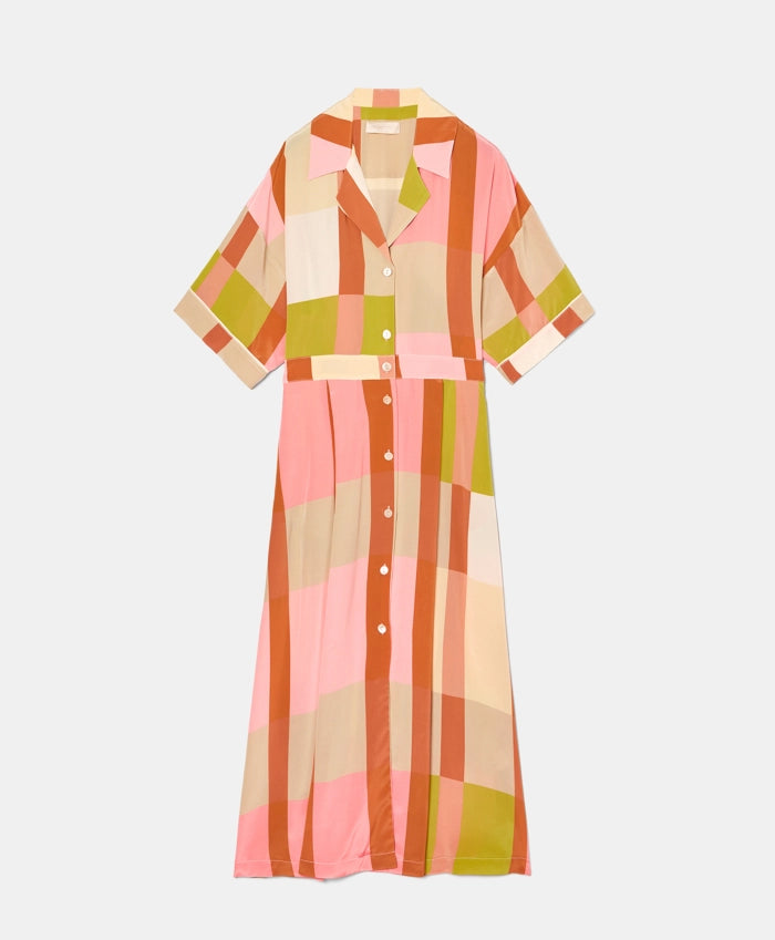 Momoni - Margie Dress Pink/Lime