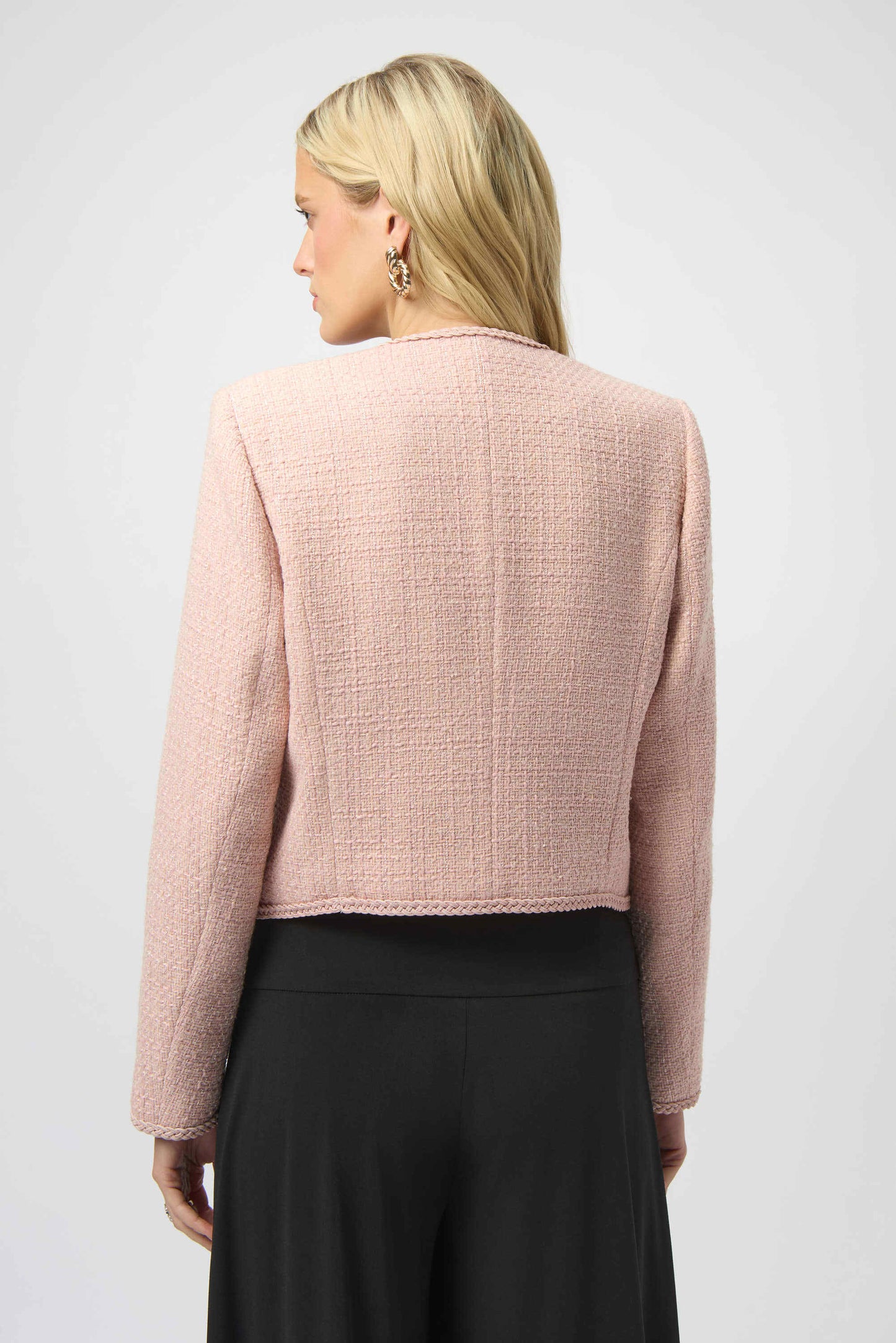 Joseph Ribkoff - Bouclé Collarless Jacket with Buttons 254903