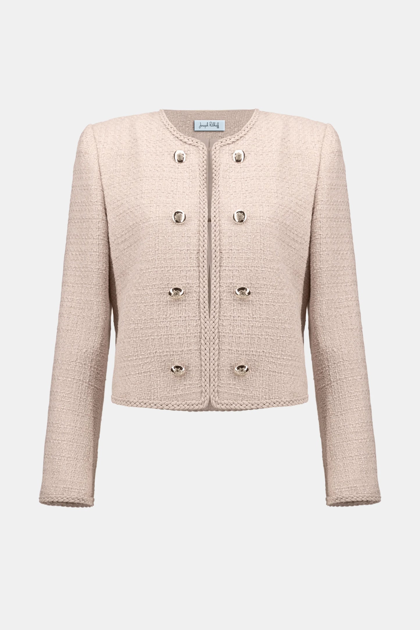 Joseph Ribkoff - Bouclé Collarless Jacket with Buttons 254903
