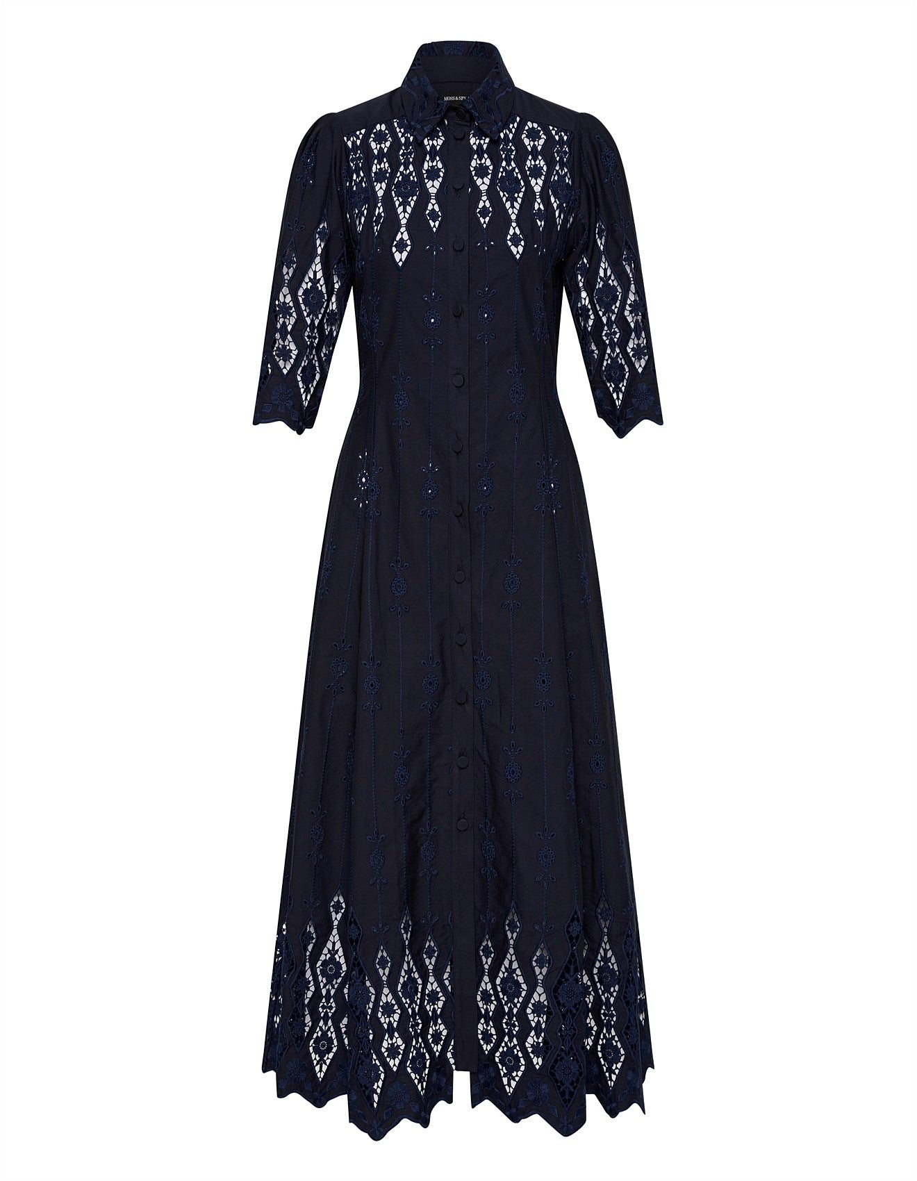 Moss & Spy - Alice Shirt Dress Navy