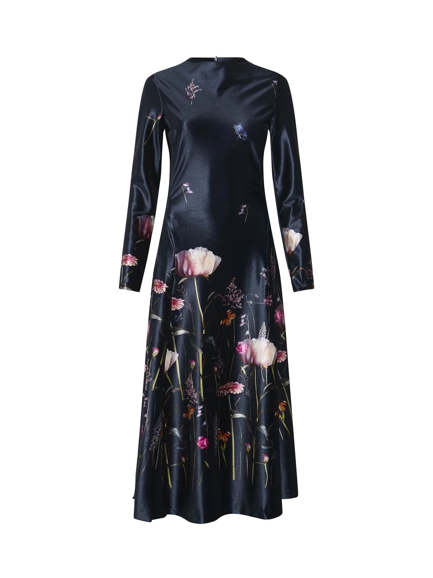 Moss & Spy - Ariana A-Line Navy Floral