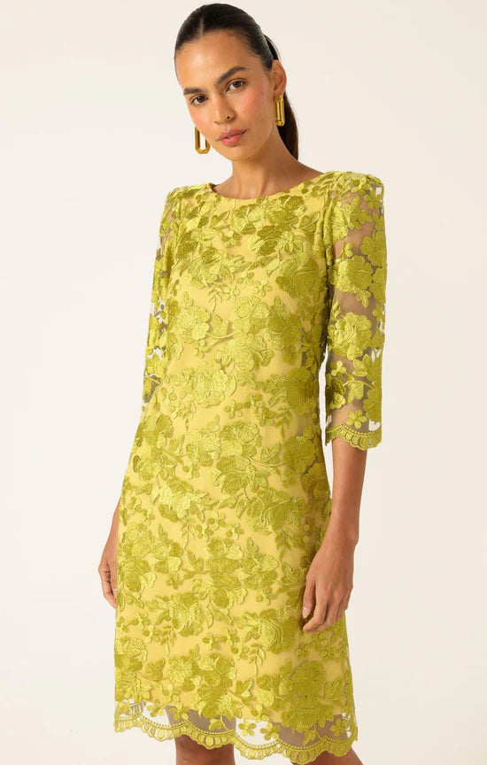 Sacha Drake - Layla Shift Dress Chartreuse
