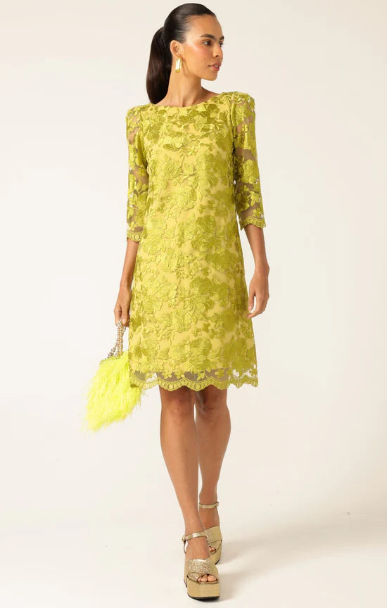 Sacha Drake - Layla Shift Dress Chartreuse