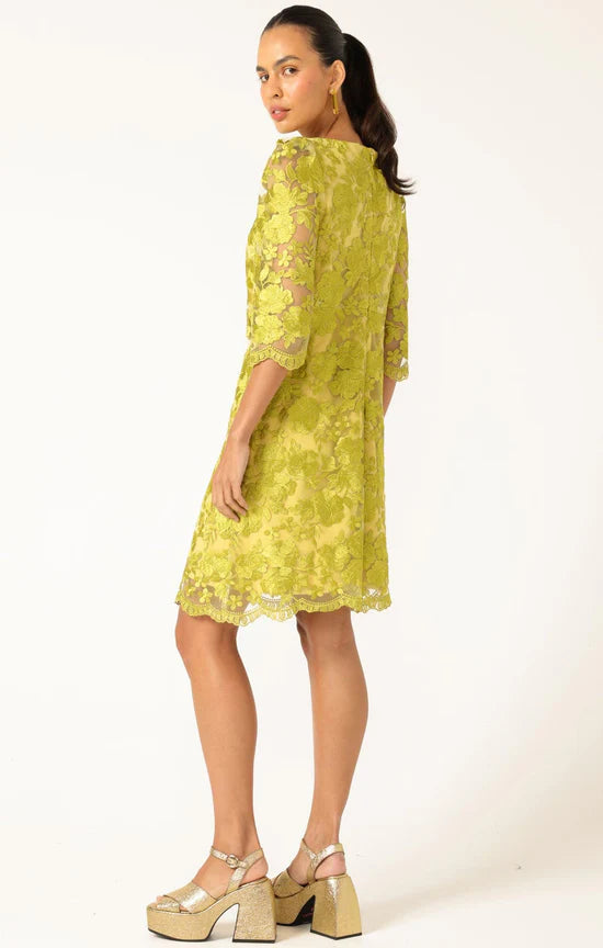 Sacha Drake - Layla Shift Dress Chartreuse