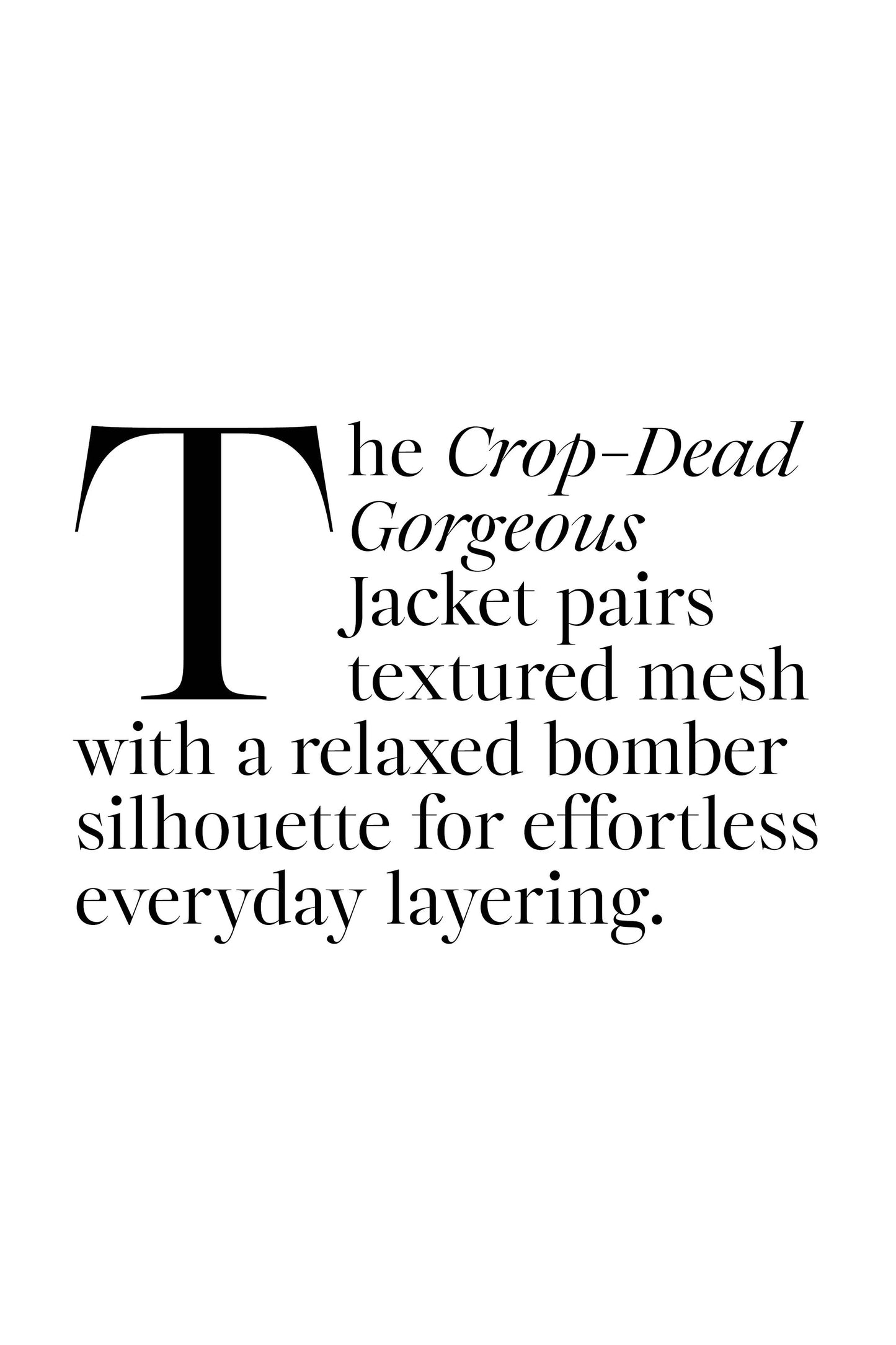 Trelise Cooper - CROP-DEAD GORGEOUS Jacket - Black
