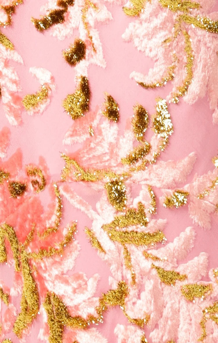 Sacha Drake - Heavenly Heights Maxi Dress Pink/Gold