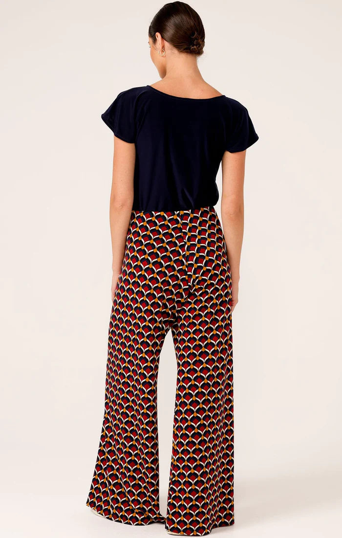 Sacha Drake - Printed Seamless Pants Ruby Navy Abstract