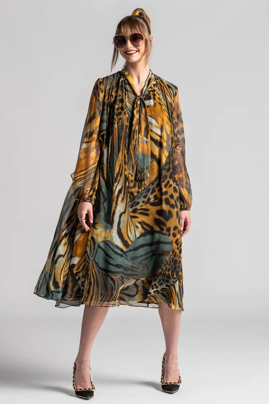 Paula Ryan - Animalia Silk Dress