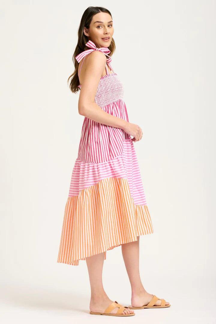 Shirty - The Tiered Skirt Dress - Fiesta Combo
