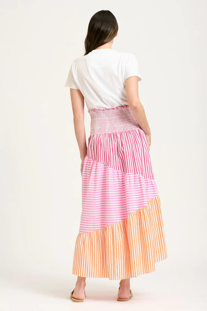 Shirty - The Tiered Skirt Dress - Fiesta Combo