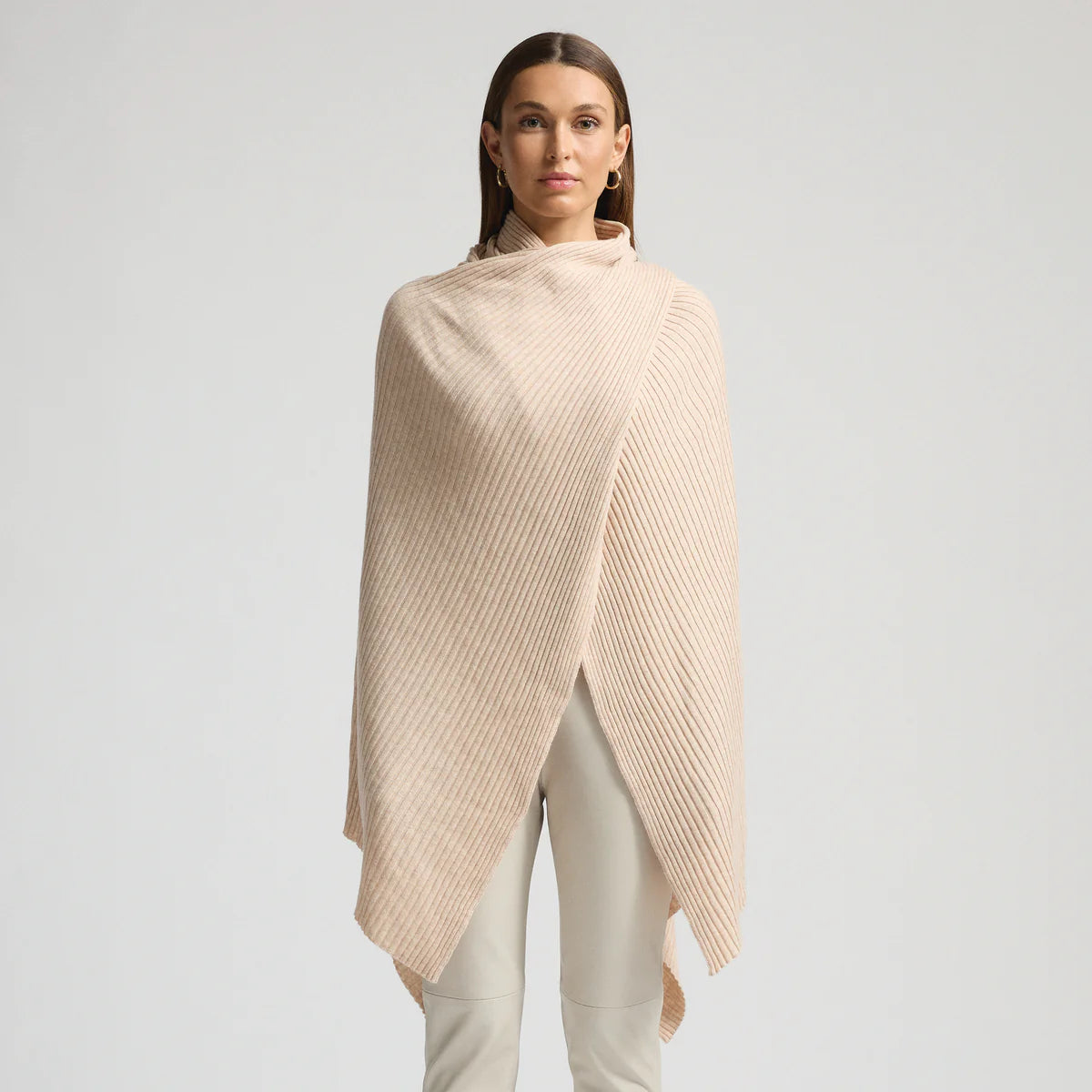 Raw By Raw - Molly Ribbed Knit Wrap - Crème Brûlée