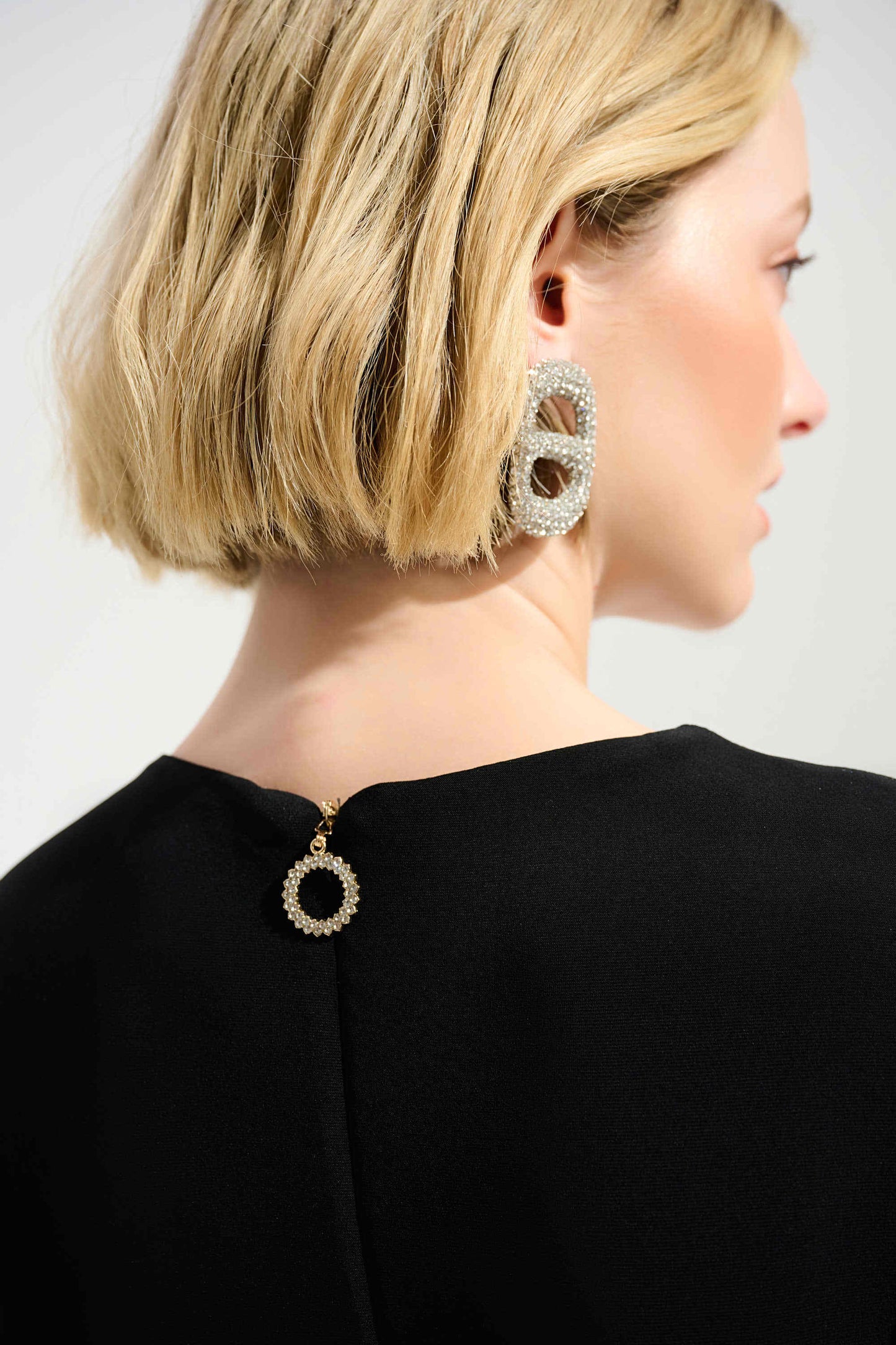 Joseph Ribkoff - Silky Knit Wide Leg Jumpsuit With Chiffon Sleeves 261761