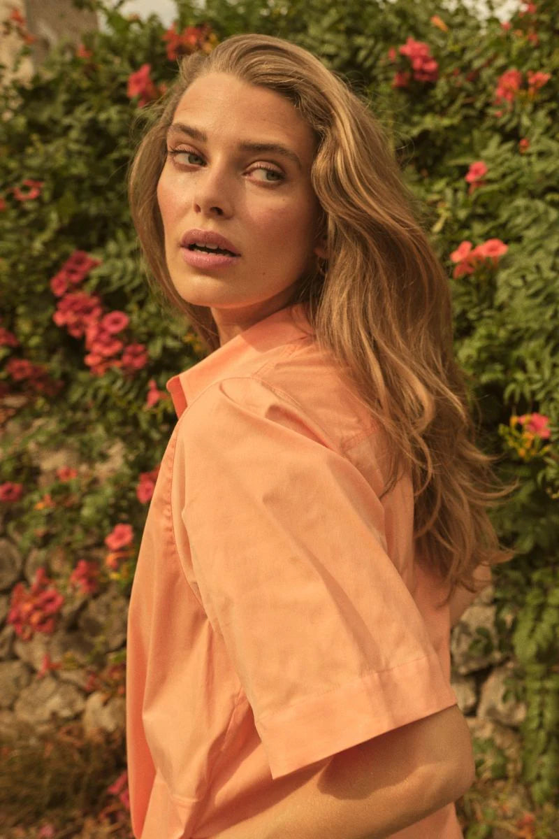 Mos Mosh - Carlee 3/4 Shirt Dress Coral Reef