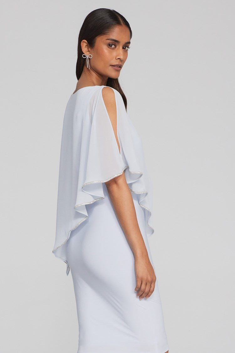 Joseph Ribkoff - Layered Dress With Cape Overlay 223762S24
