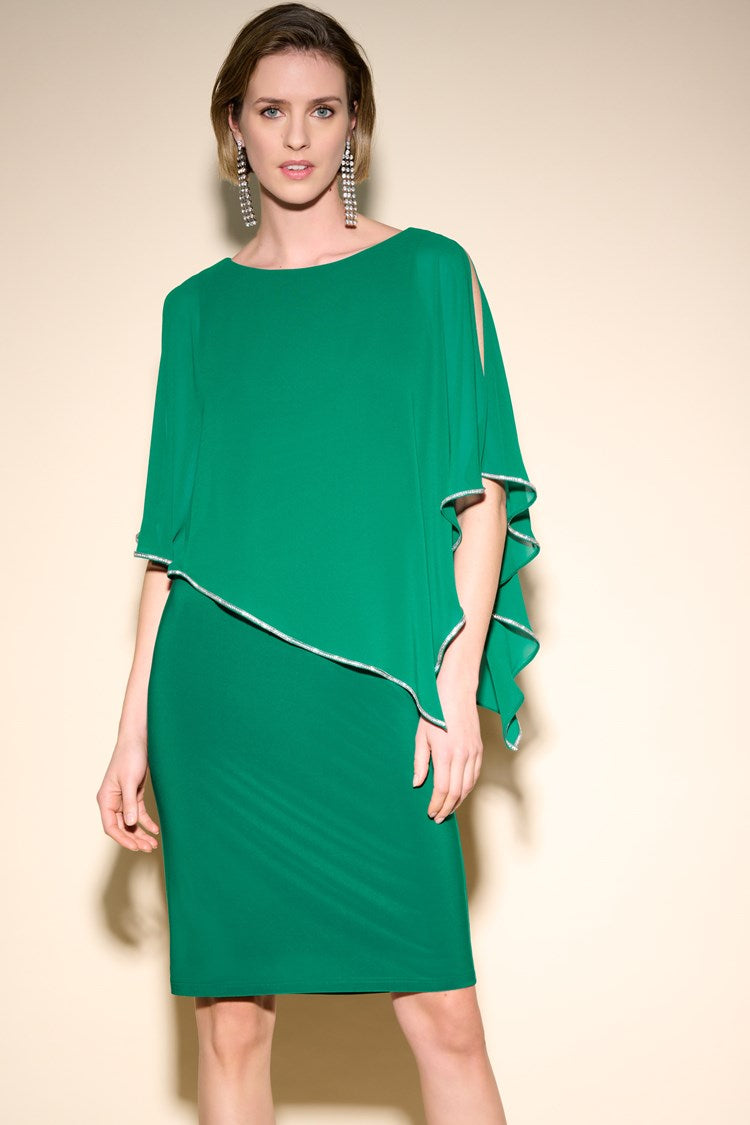 Joseph Ribkoff - Chiffon Overlay Dress Style 223762