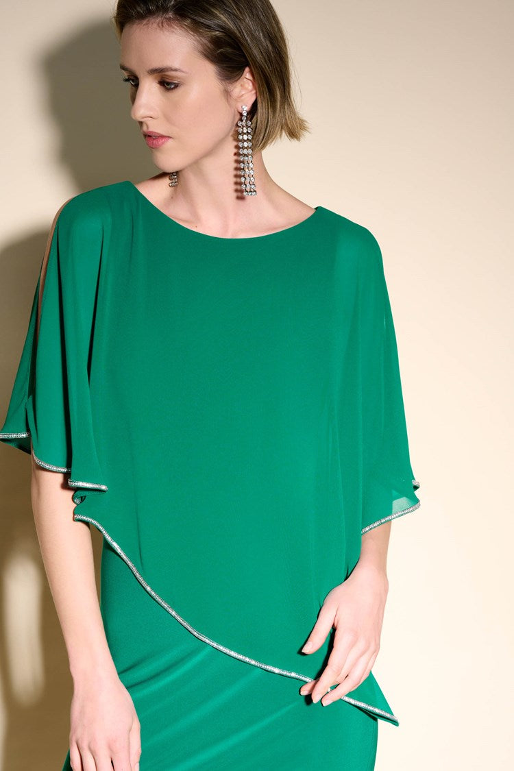 Joseph Ribkoff - Chiffon Overlay Dress Style 223762