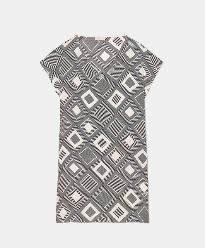 Momoni - Roxie Dress - Cream/Black