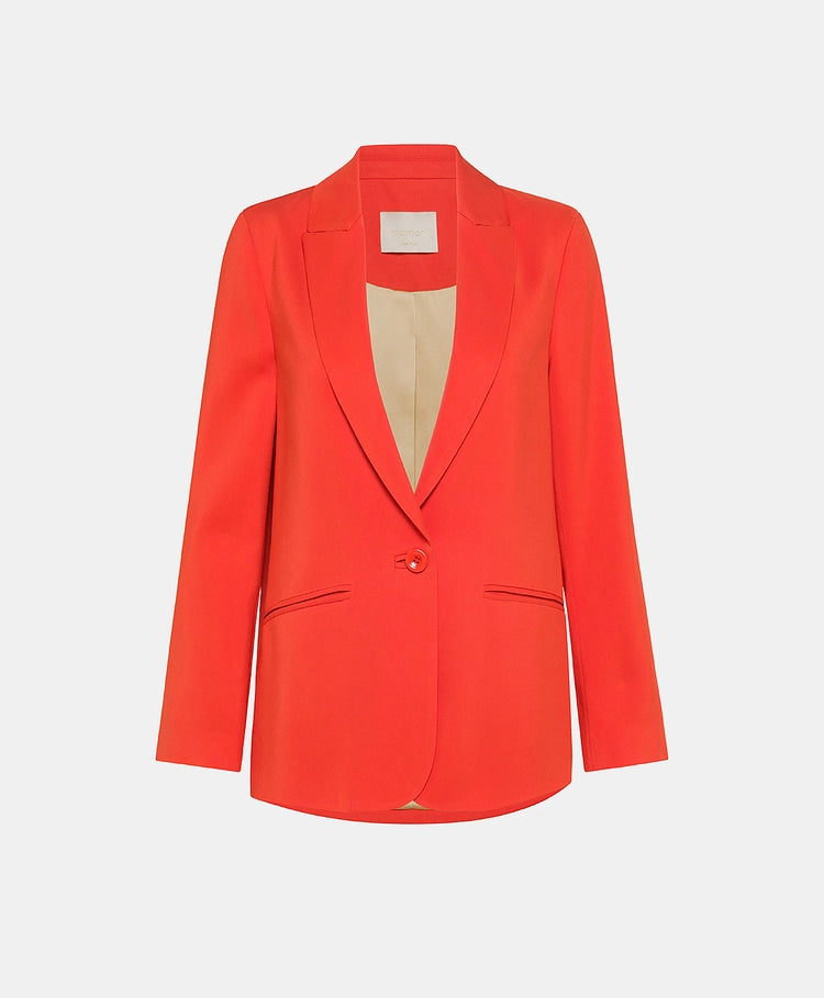 Momoni - Virgile Jacket in Stretch Viscose Cady Red