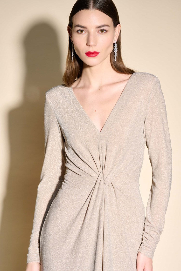 Joseph Ribkoff - Twist Detail Long Sleeve Maxi Dress 233712