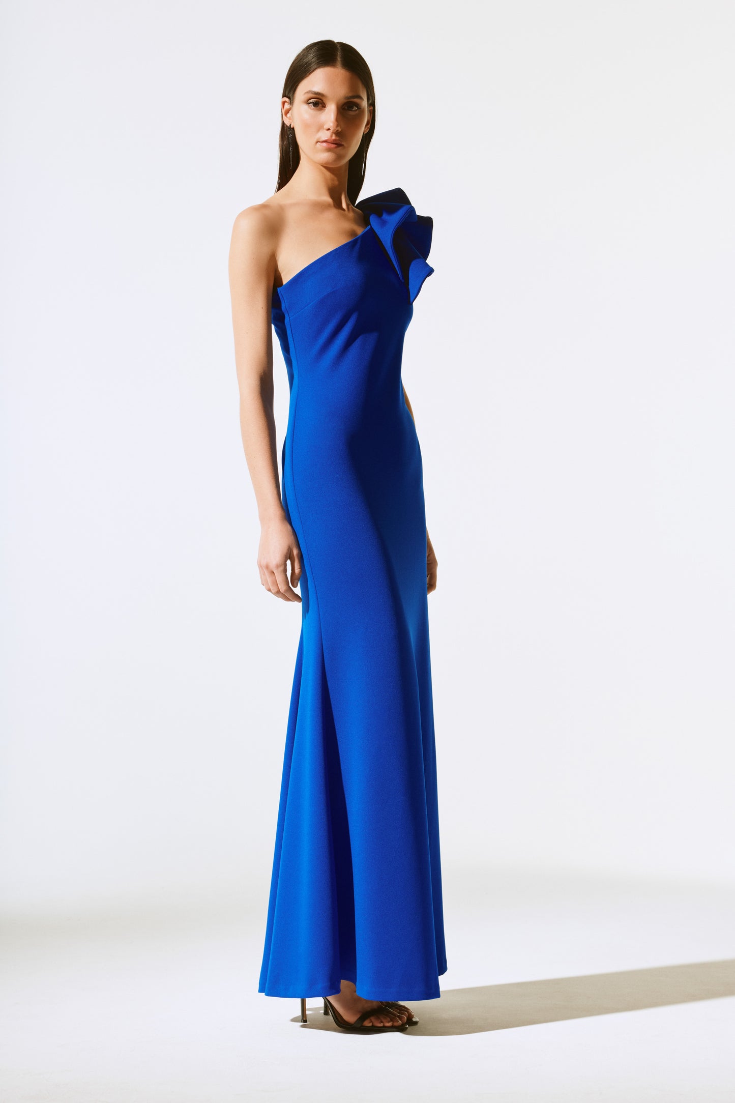 Joseph Ribkoff - Scuba Crepe One-Shoulder Gown