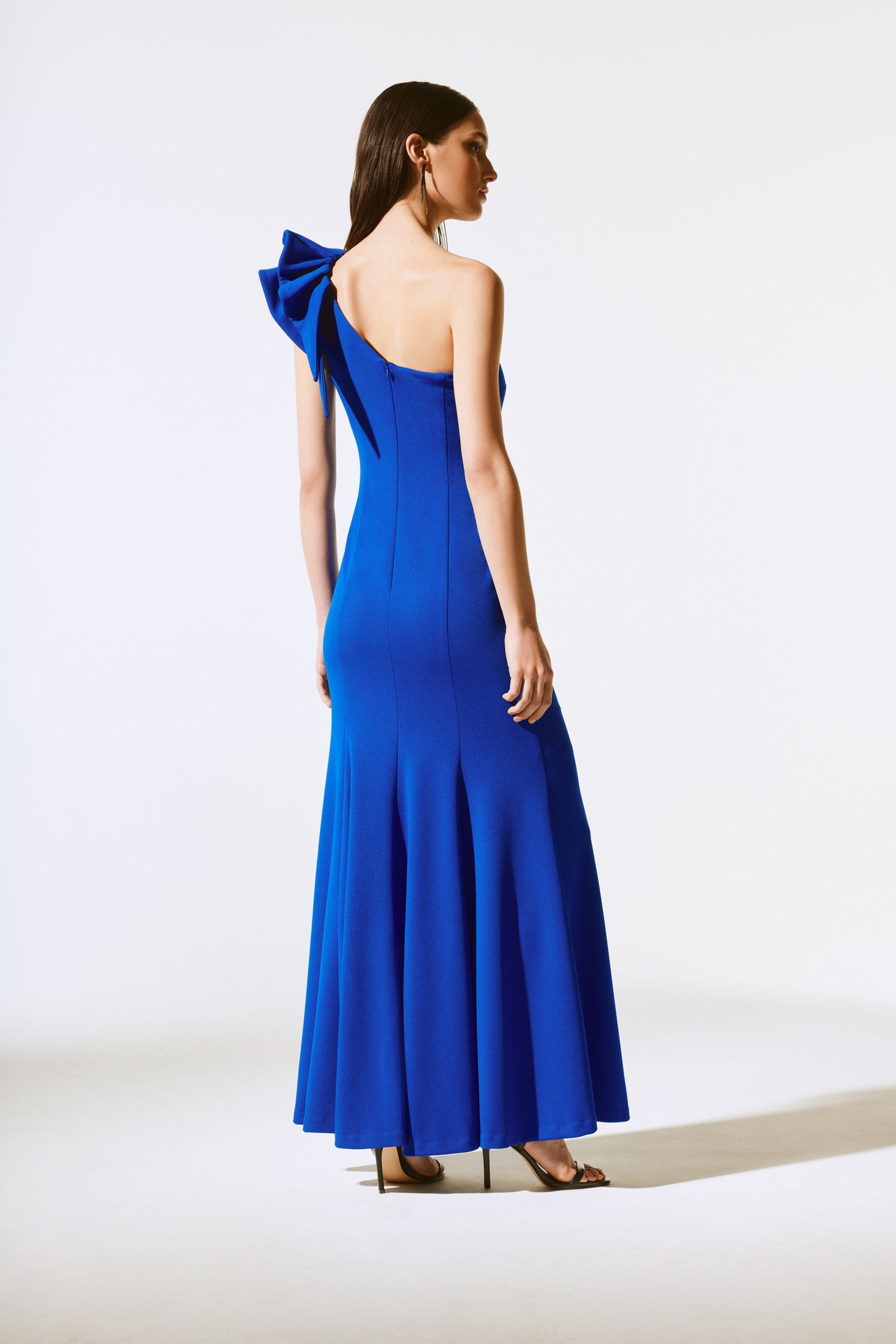 Joseph Ribkoff - Scuba Crepe One-Shoulder Gown