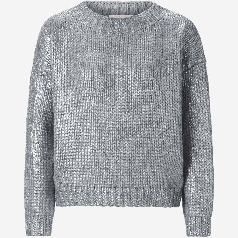 Rich & Royal - Foil Pronted Sweater Silver