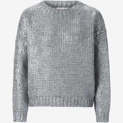 Rich & Royal - Foil Pronted Sweater Silver
