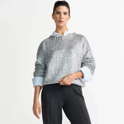 Rich & Royal - Foil Pronted Sweater Silver