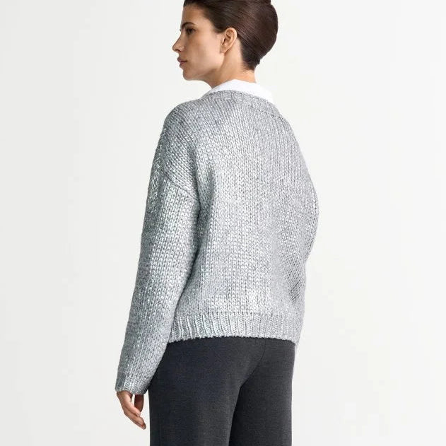 Rich & Royal - Foil Pronted Sweater Silver