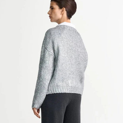 Rich & Royal - Foil Pronted Sweater Silver
