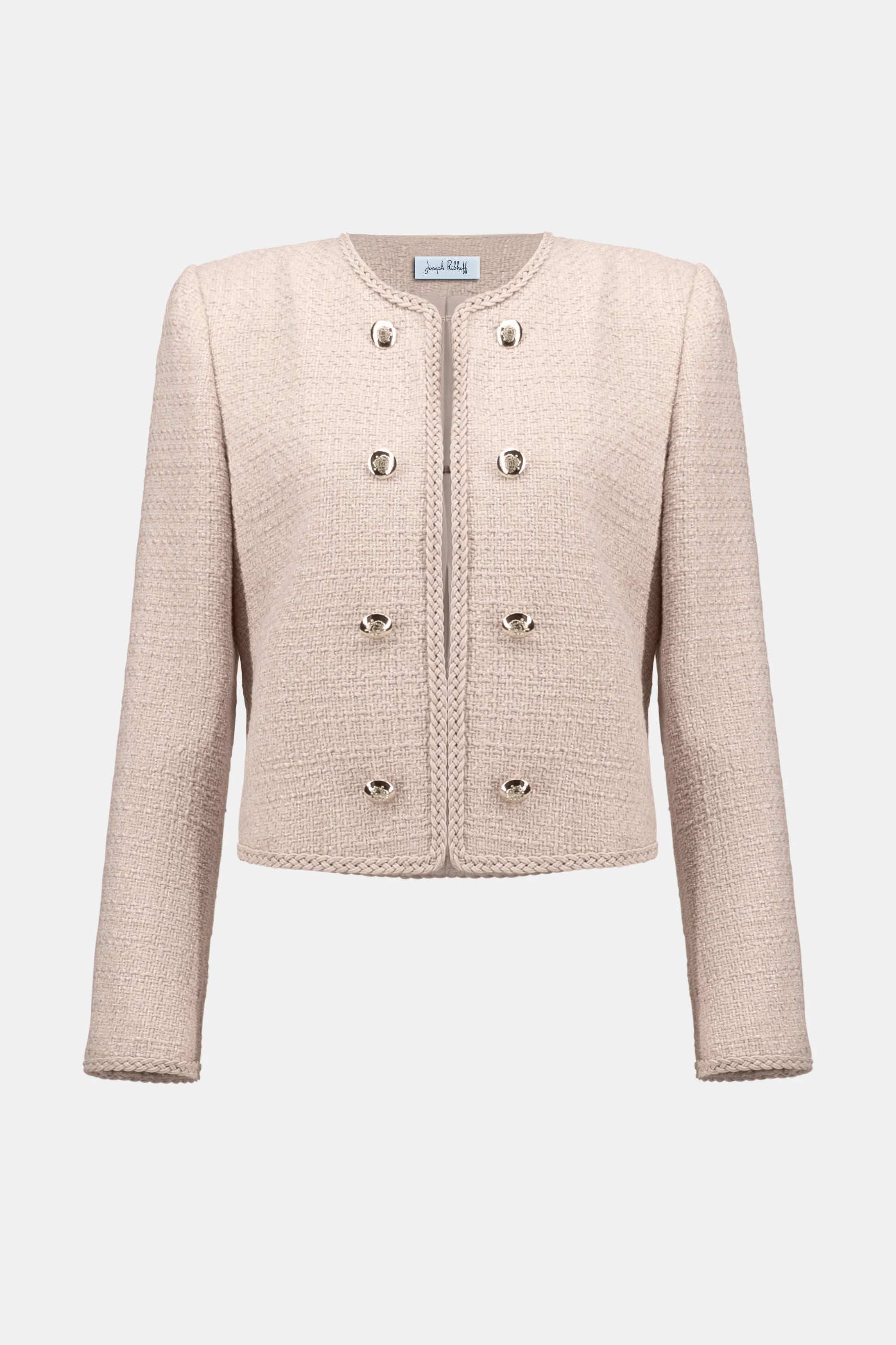 Joseph Ribkoff - Bouclé Collarless Jacket with Buttons 254903
