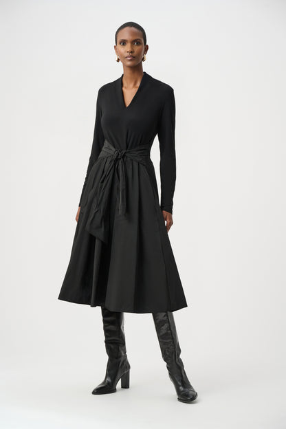Joseph Ribkoff - Silky Knit and Memory Fit and Flare Dress Black 263145