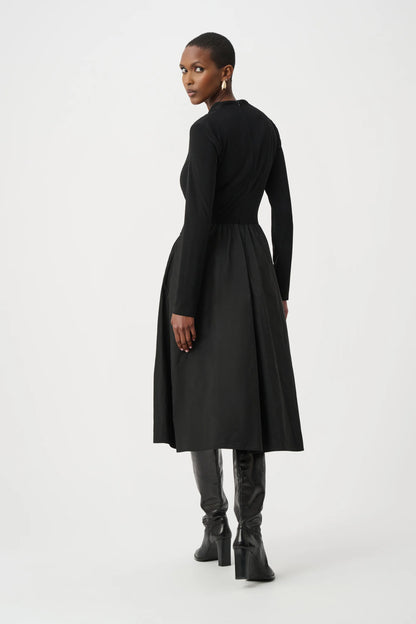 Joseph Ribkoff - Silky Knit and Memory Fit and Flare Dress Black 263145