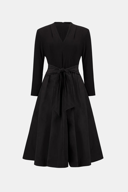 Joseph Ribkoff - Silky Knit and Memory Fit and Flare Dress Black 263145