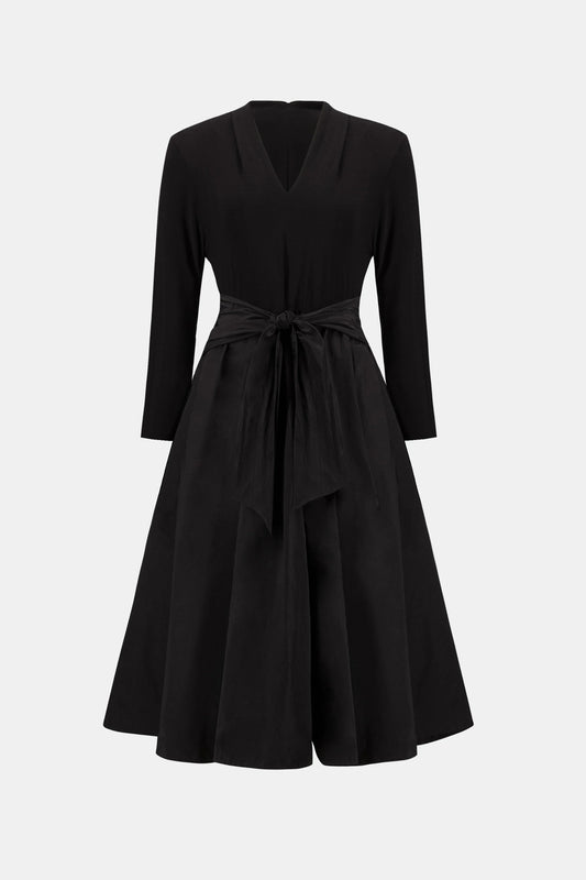 Joseph Ribkoff - Silky Knit and Memory Fit and Flare Dress Black 263145