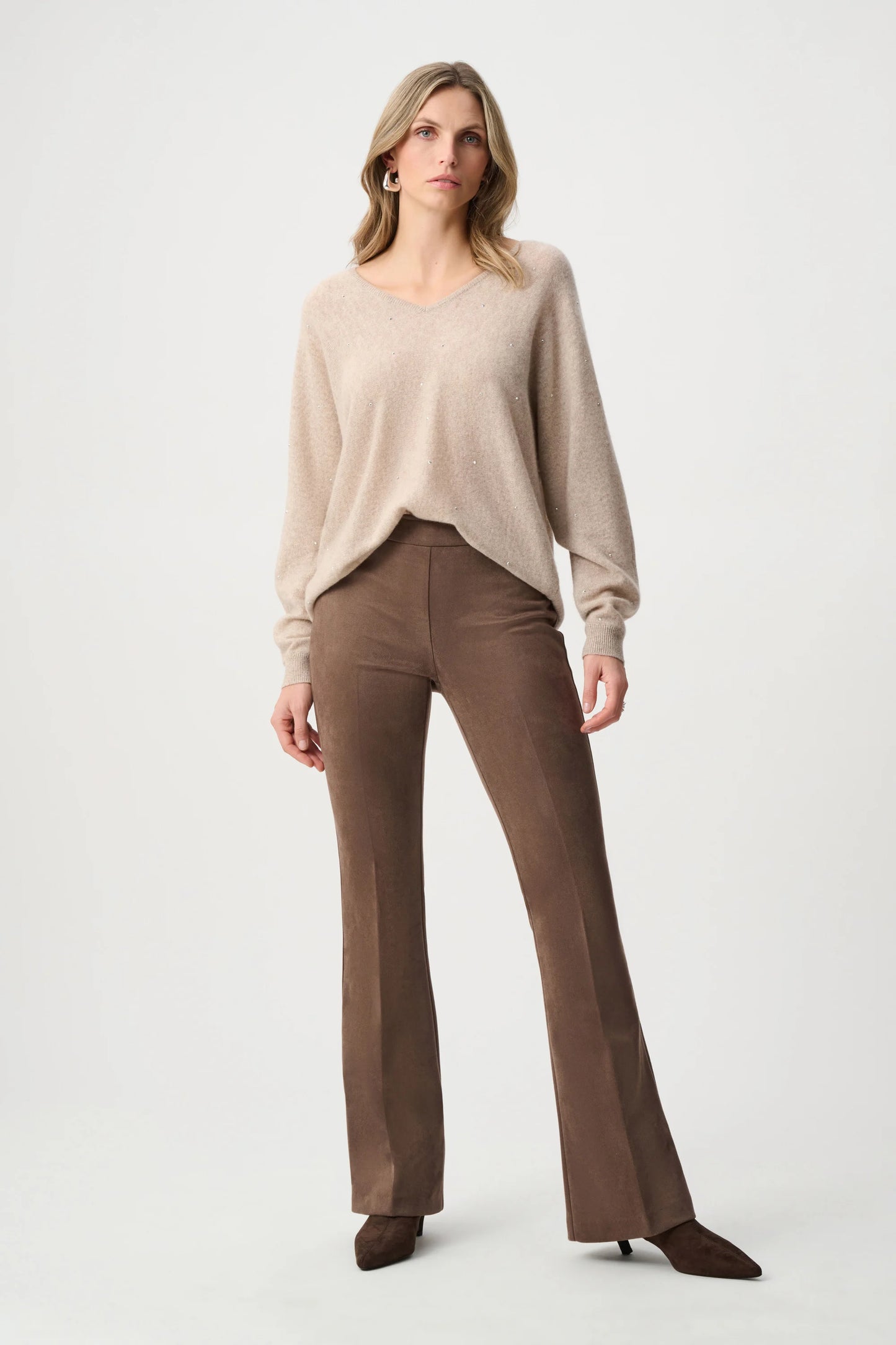 Joseph Ribkoff - Cashmere Boxy Sweater With Rhinestone Detail 263940