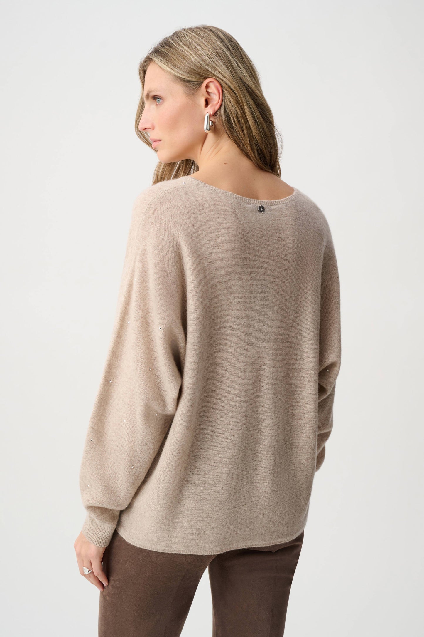 Joseph Ribkoff - Cashmere Boxy Sweater With Rhinestone Detail 263940