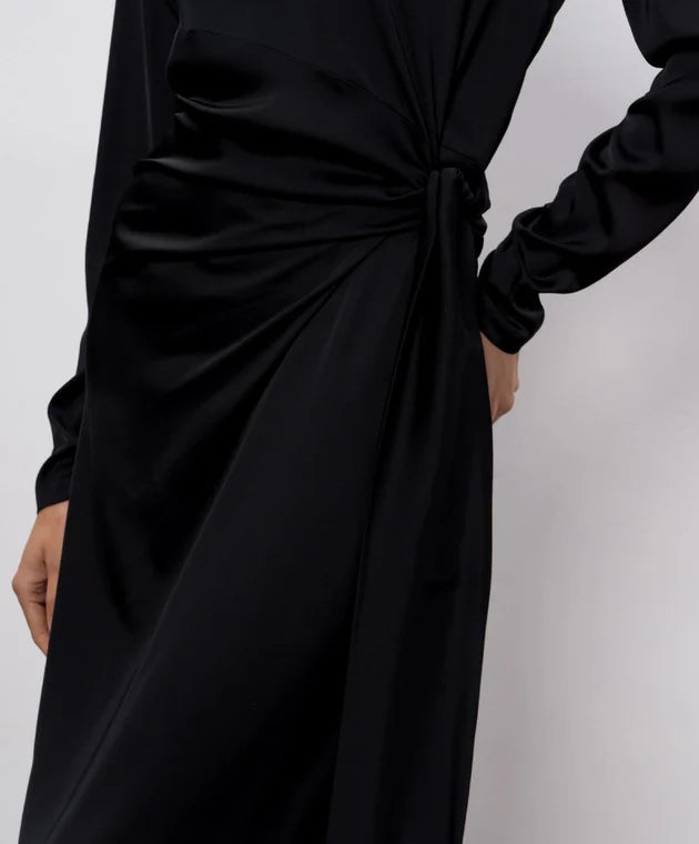 Momoni - Black Lotus Midi Dress