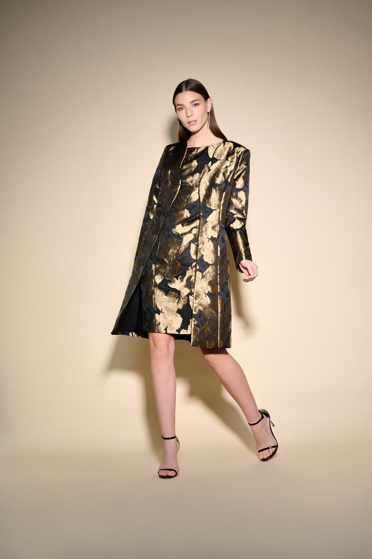 Joseph Ribkoff - Printed Woven Jacquard Coat 233720