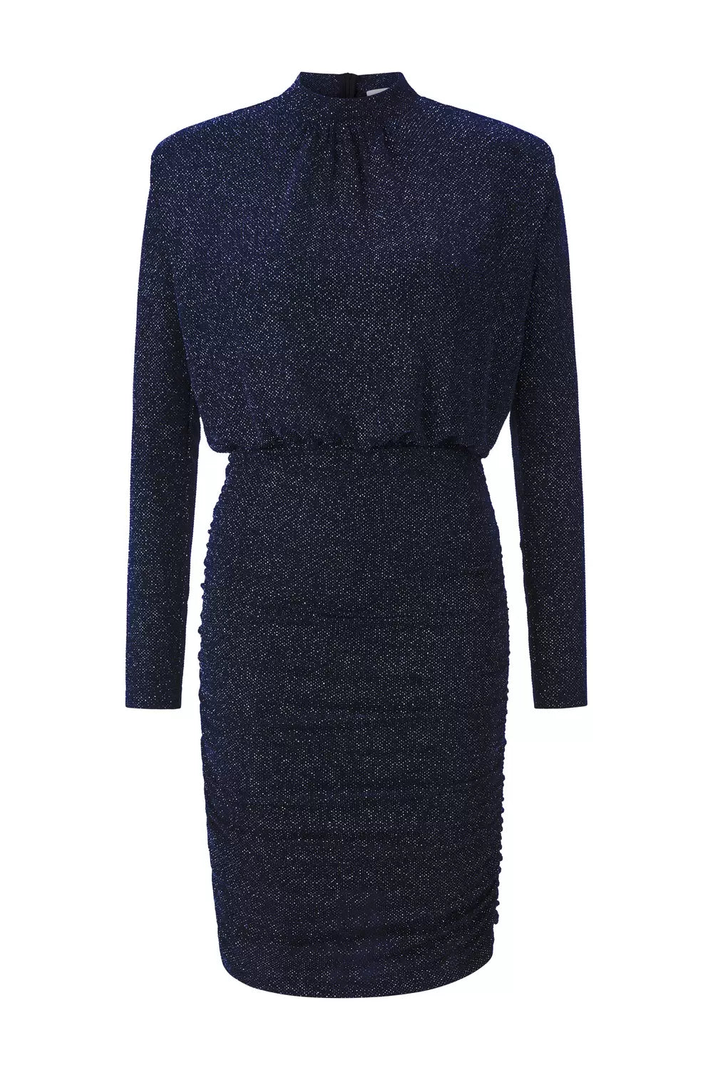 Rich & Royal - Sparkling Draped Mini Dress Midnight Blue