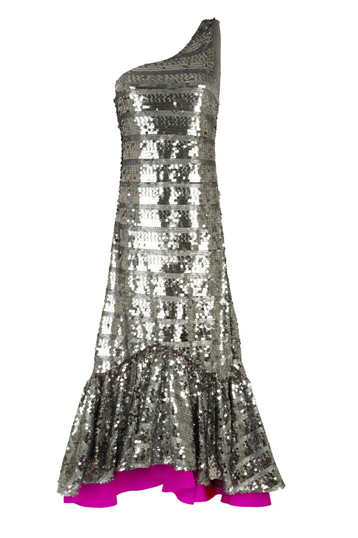 Cooper - Give Me The Cold Shoulder Dress Silver