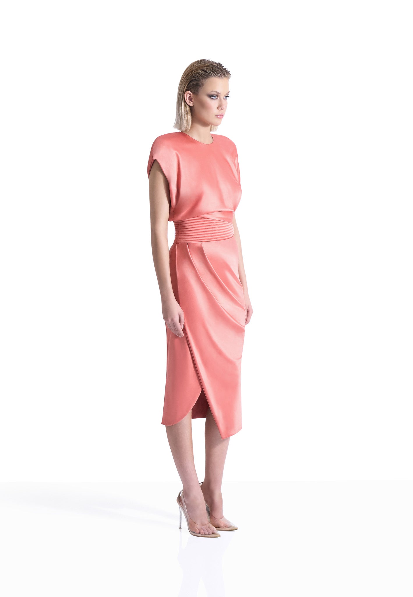 Zhivago - Bond Midi Dress in Papaya