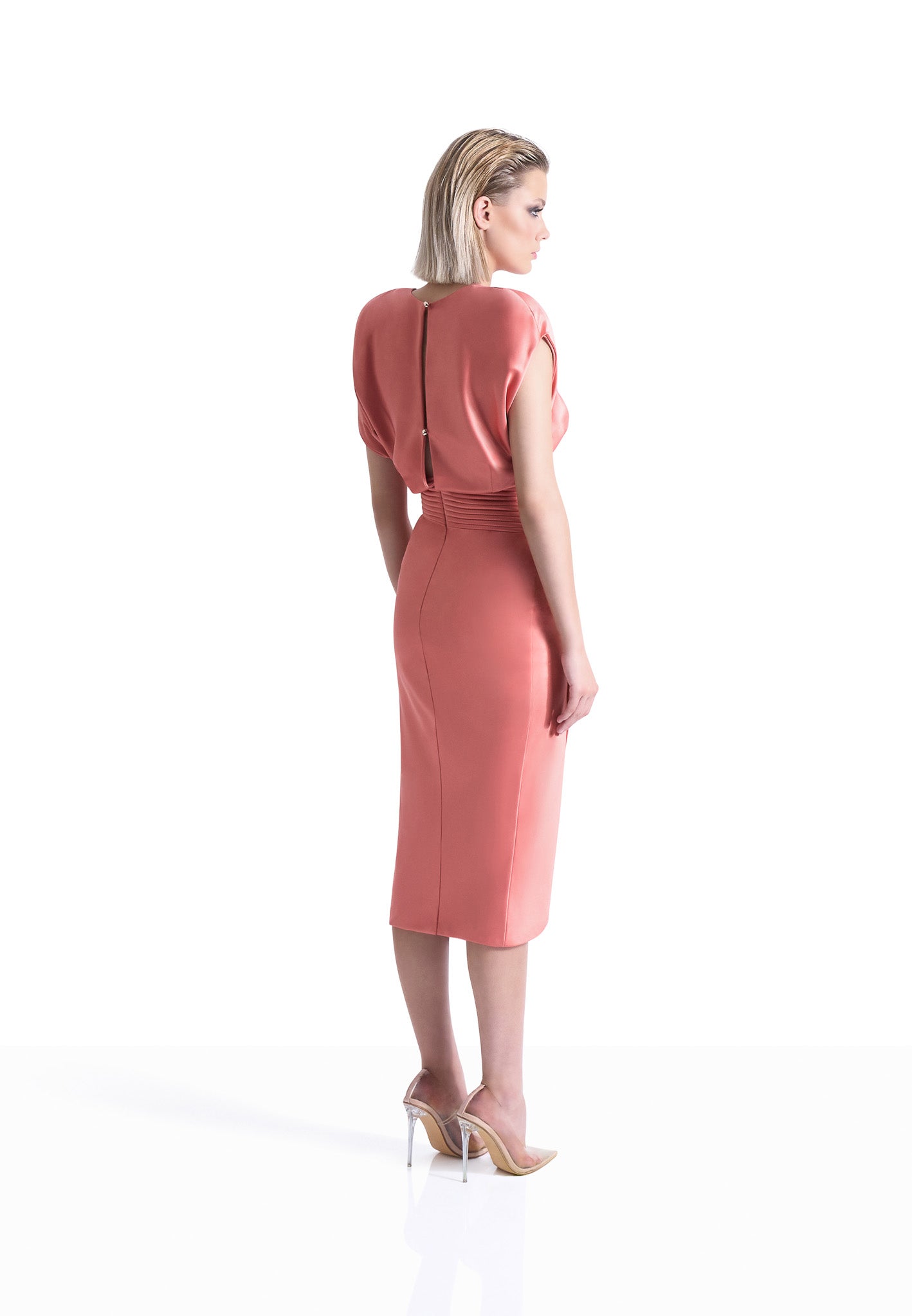 Zhivago - Bond Midi Dress in Papaya