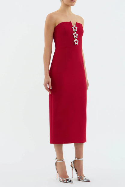 Rebecca Vallance - Akari Strapless Midi Dress