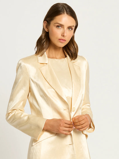 Moss & Spy - Bianca Long Jacket - Buttermilk