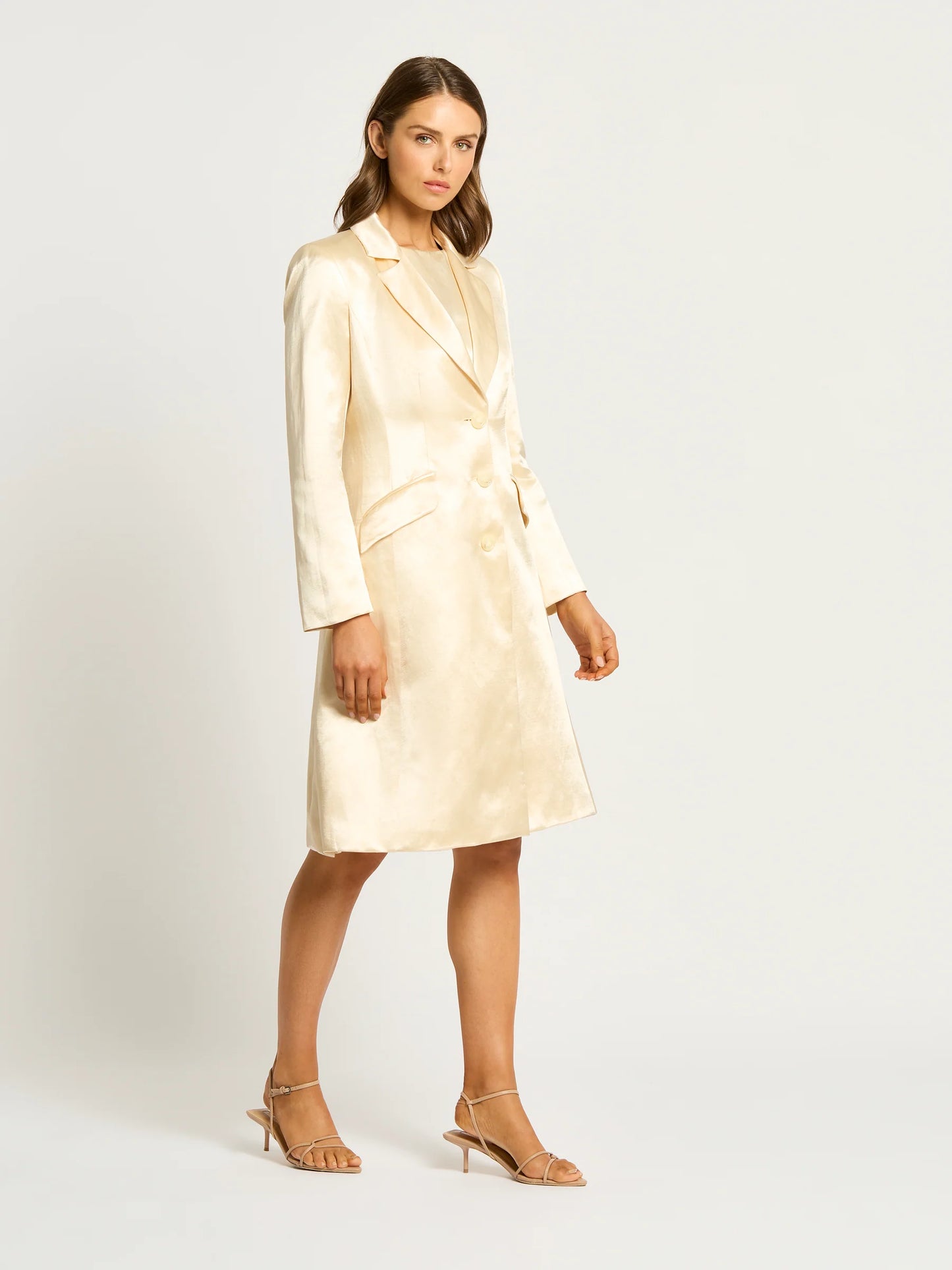 Moss & Spy - Bianca Long Jacket - Buttermilk