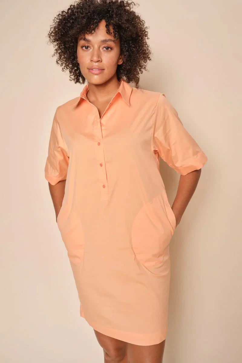 Mos Mosh - Carlee 3/4 Shirt Dress Coral Reef