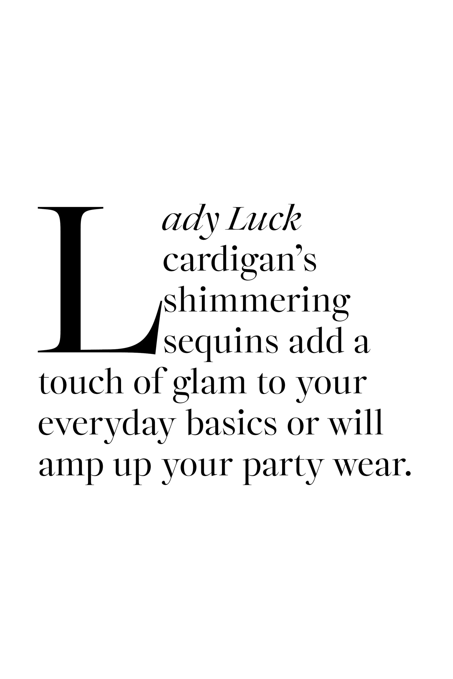 Coop - Lady Luck Cardigan