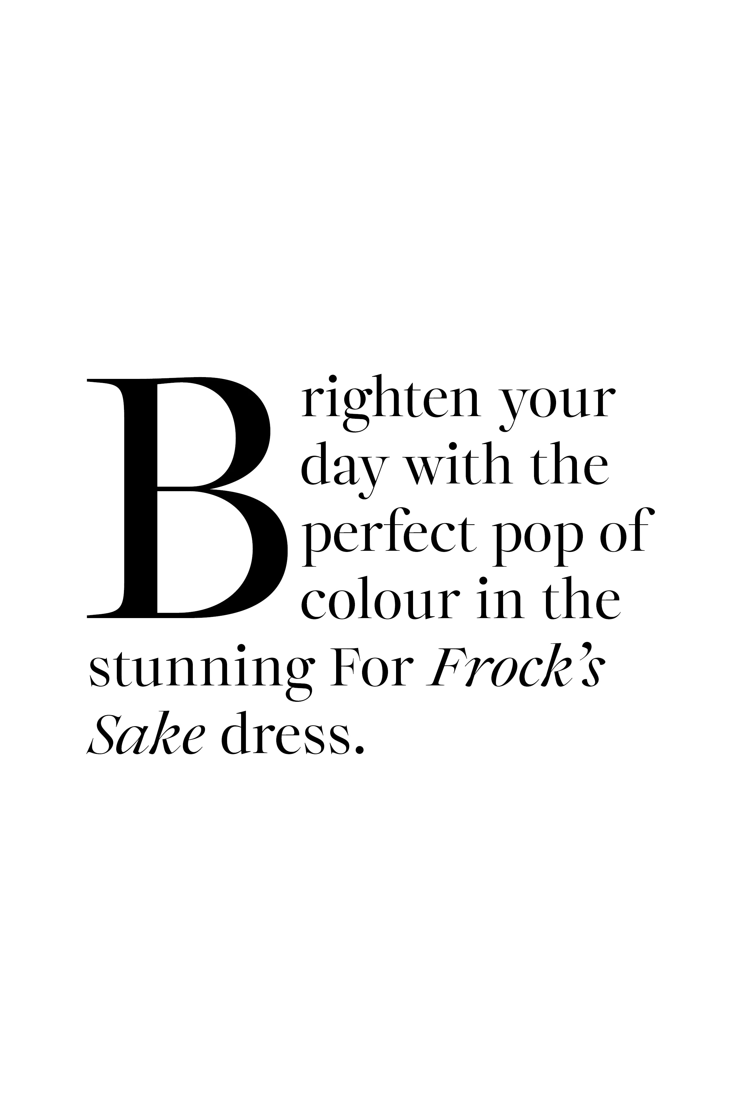 Curate - For Frock's Sake Dress