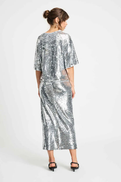 POM Amsterdam - Sequin Top in Silver